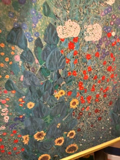 Stampa vintage originale “Flowergarden” di Gustav Klimt, Vienna 1920