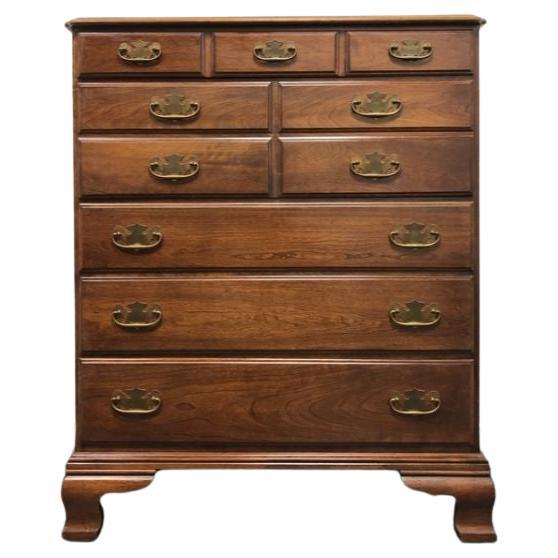 STATTON Solid Cherry Chippendale Style Chest of Drawers