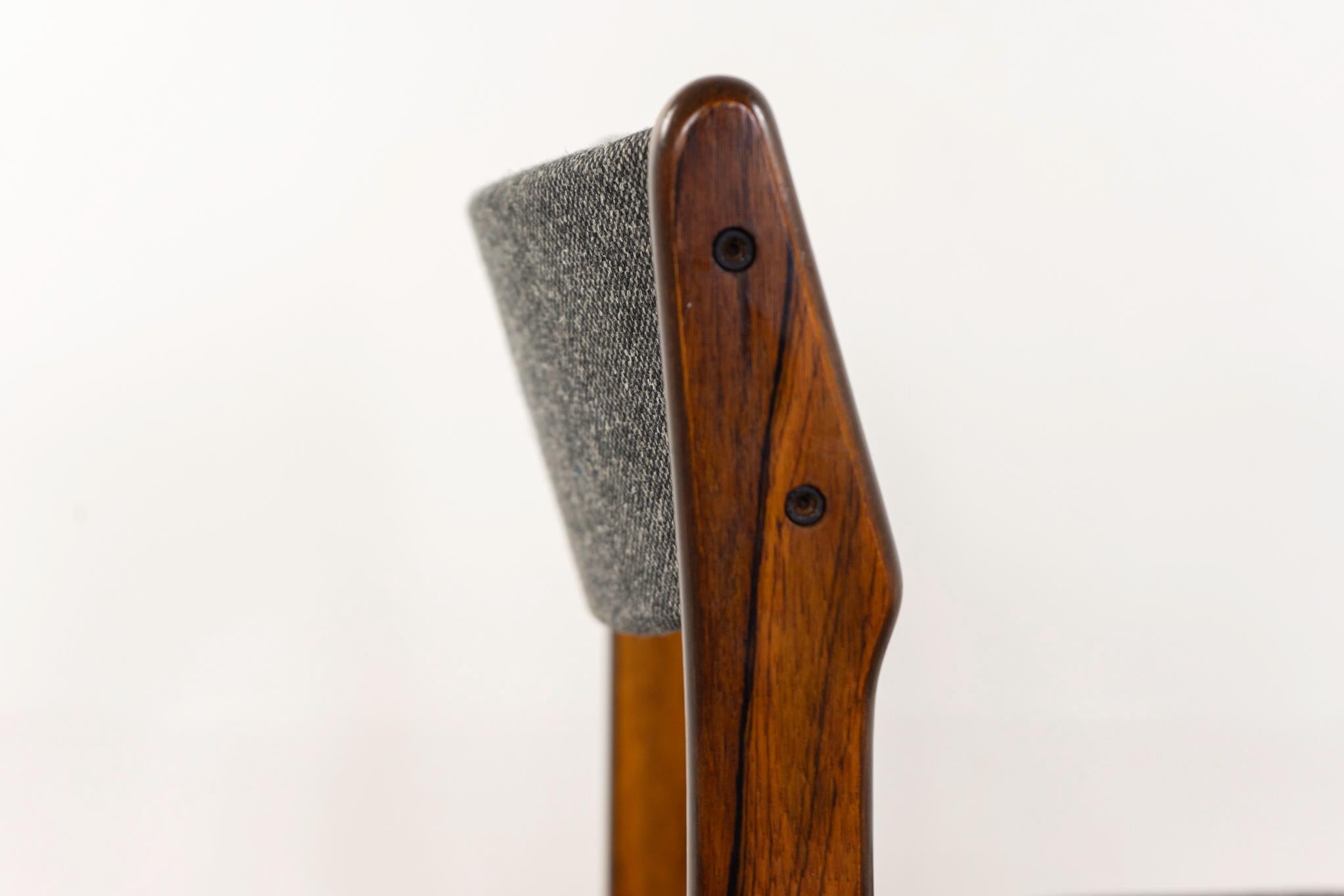 8 Danish Modern Rosewood Dining Chairs For Sale 3