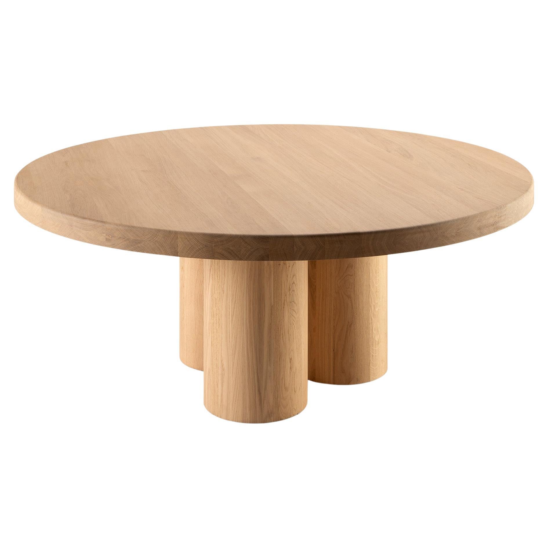 Kluskens Thick-Wood Dining Table For Sale