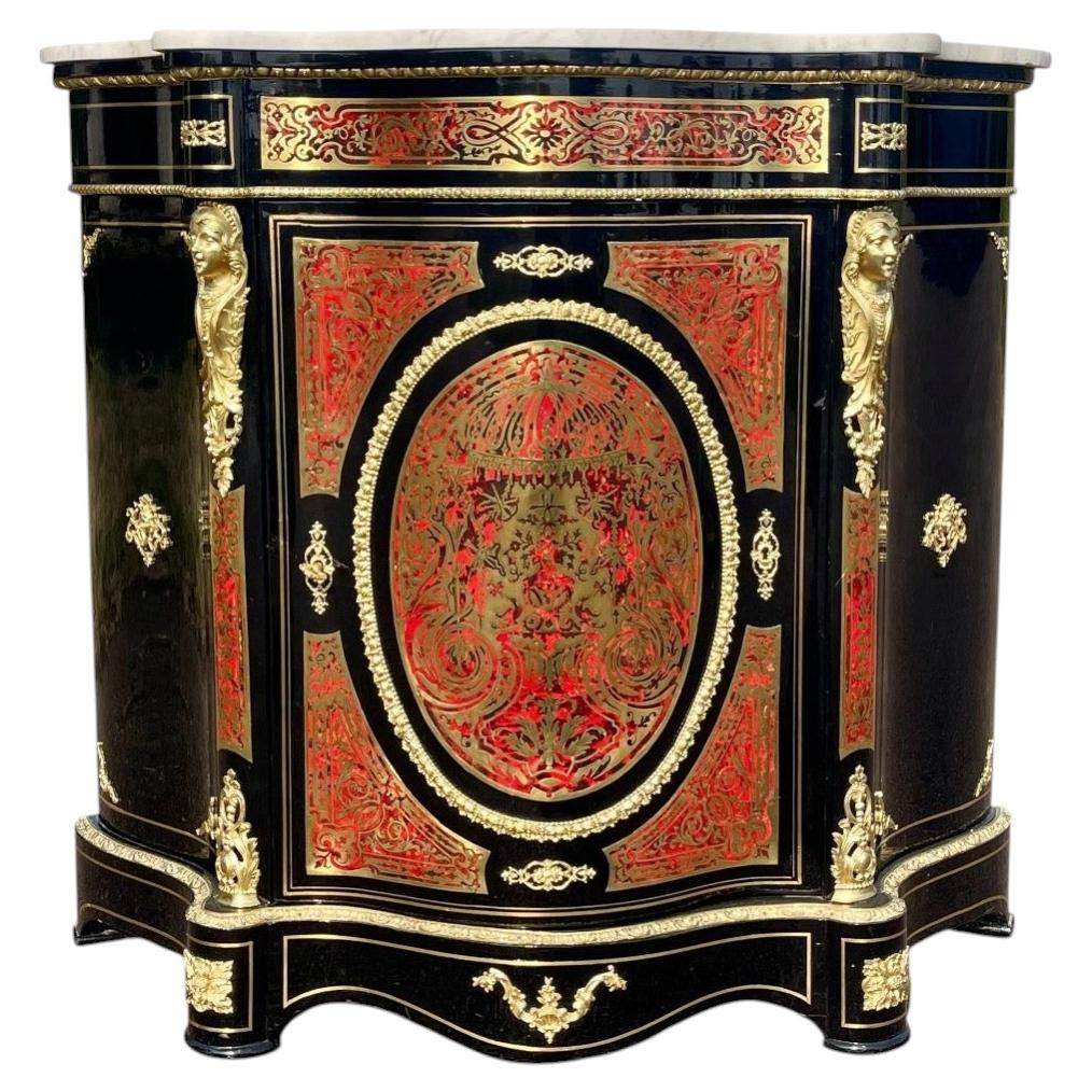 Napoleon III-style Boulle Marquetry Sideboard For Sale