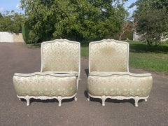 Pair Of Lacquered Louis XV-style Beds