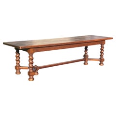 Louis XIII-style Twisted Oak Farm Table