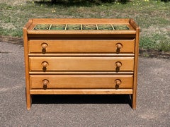 Guillerme And Chambron - Chest Of Drawers And Green Ceramics