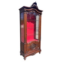 Louis XV-style Walnut Display Case/sideboard