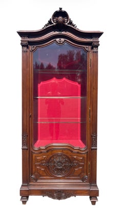 Louis XV-style Walnut Display Case/sideboard