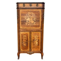 Louis XV/louis XVI Transition-style Marquetry Secretary Desk