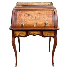 Bureau cylindrique de style Louis XV « Bureau / Bonheur du Jour »