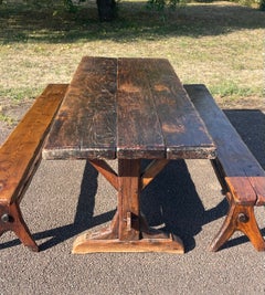Farm Table / Monastery Table with Benches