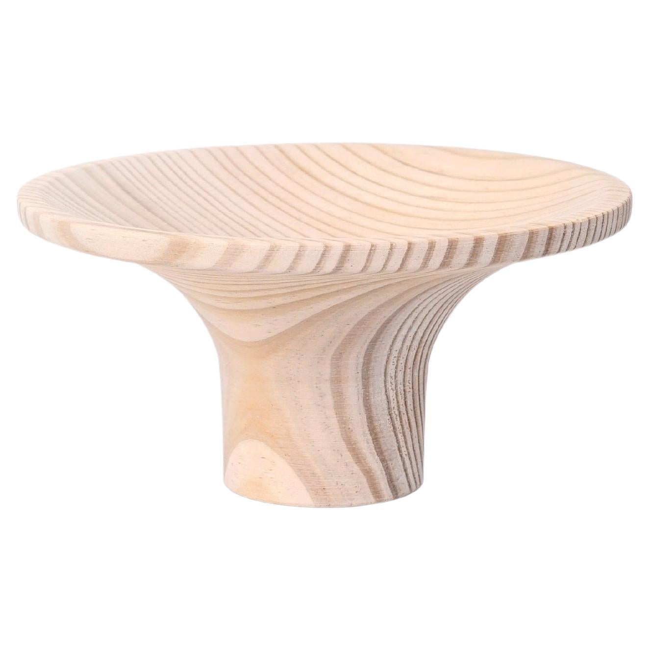 Pyrolysis - Smooth Pine Wood Fruit Bowl by Samuel Reis Handmade in Portugal For Sale