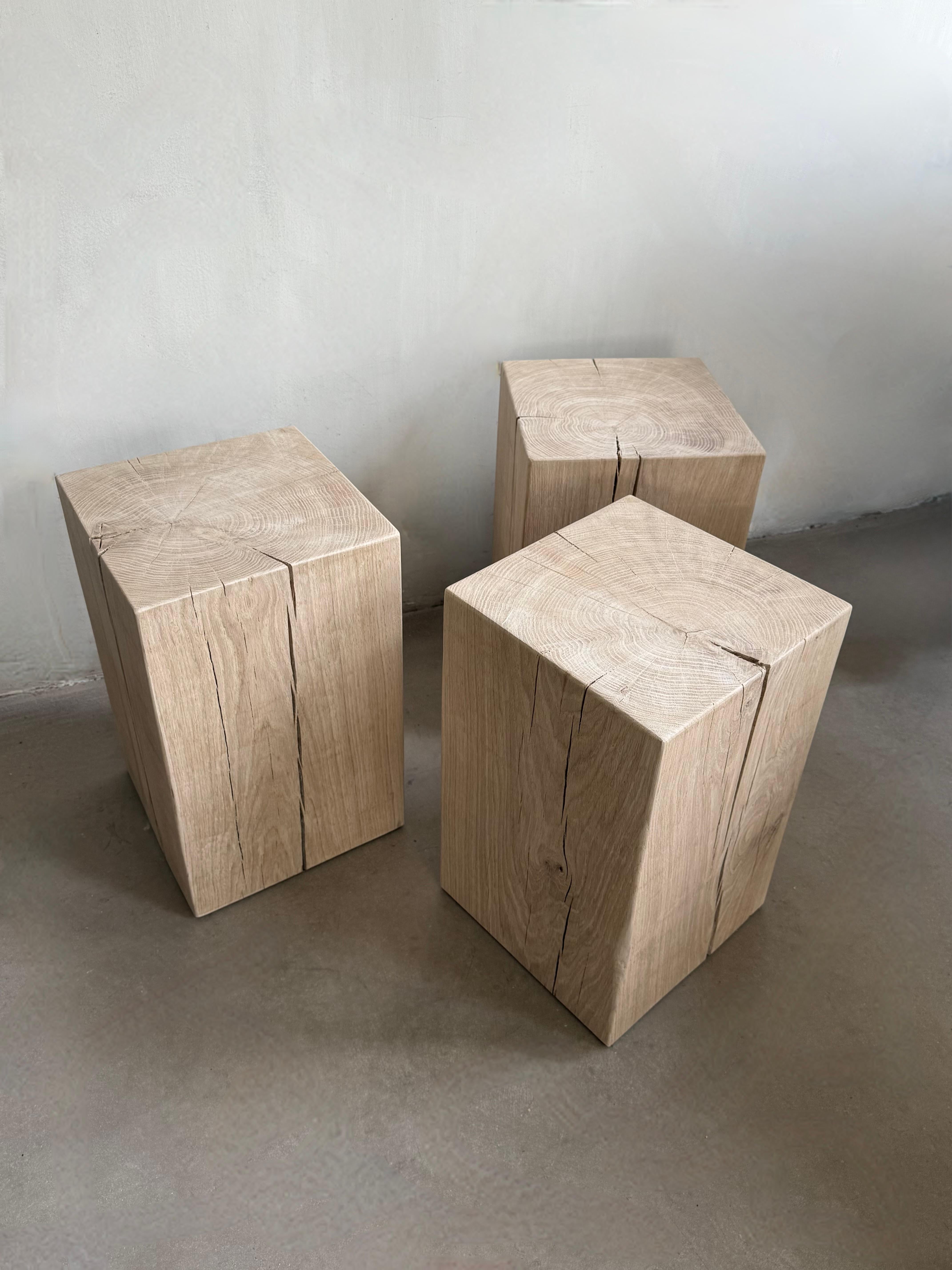 Cubi di Oak massiccio chiaro in vendita 2