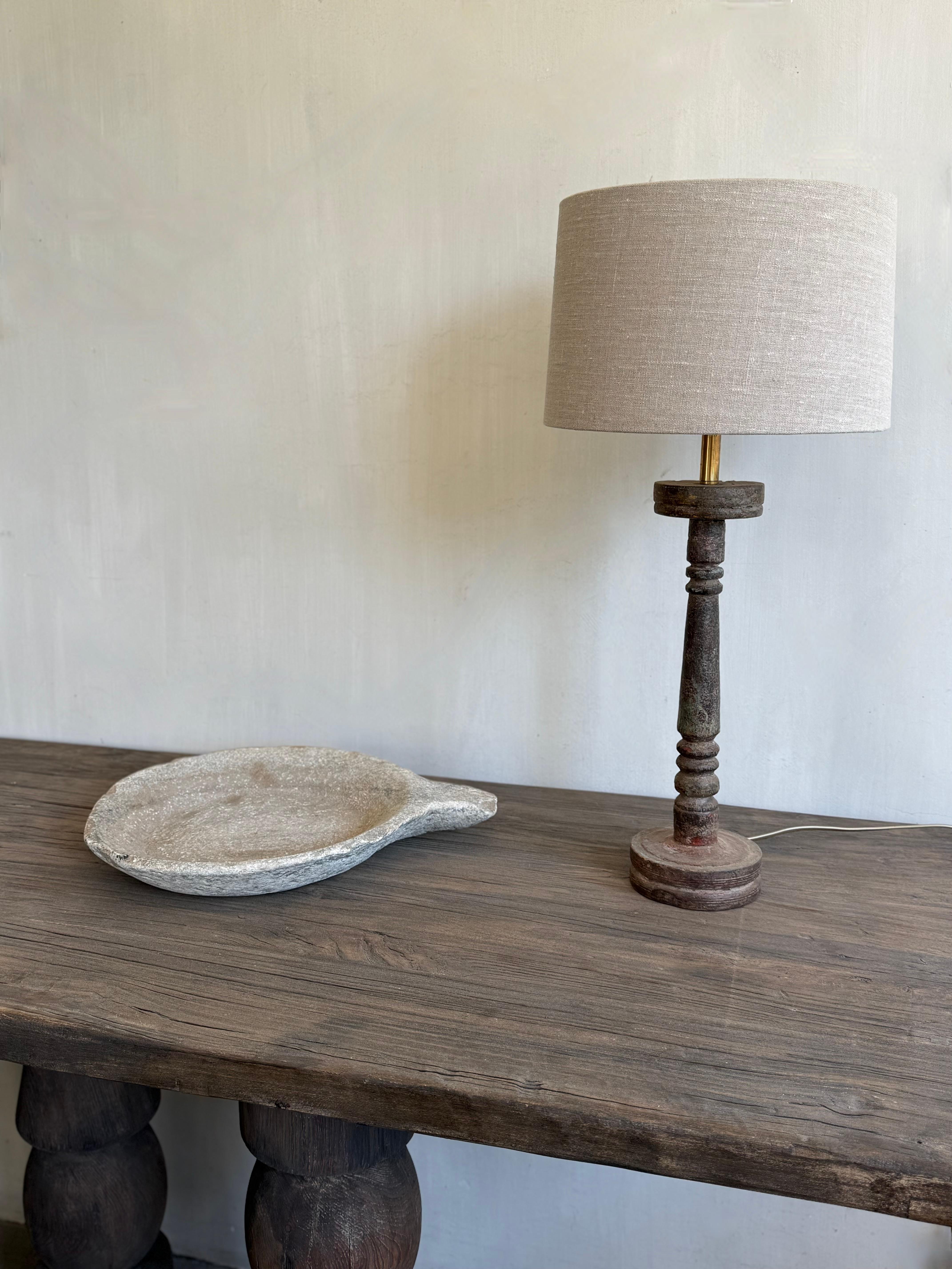 Country A.I.C Stone Primitive 19th C Stone Platter en vente