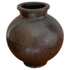 Antique Wine Storage Pot, Rustic Terracotta, Vintage Design