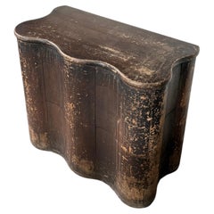 French Galbee Chest With Remains of original paint, circa 1740