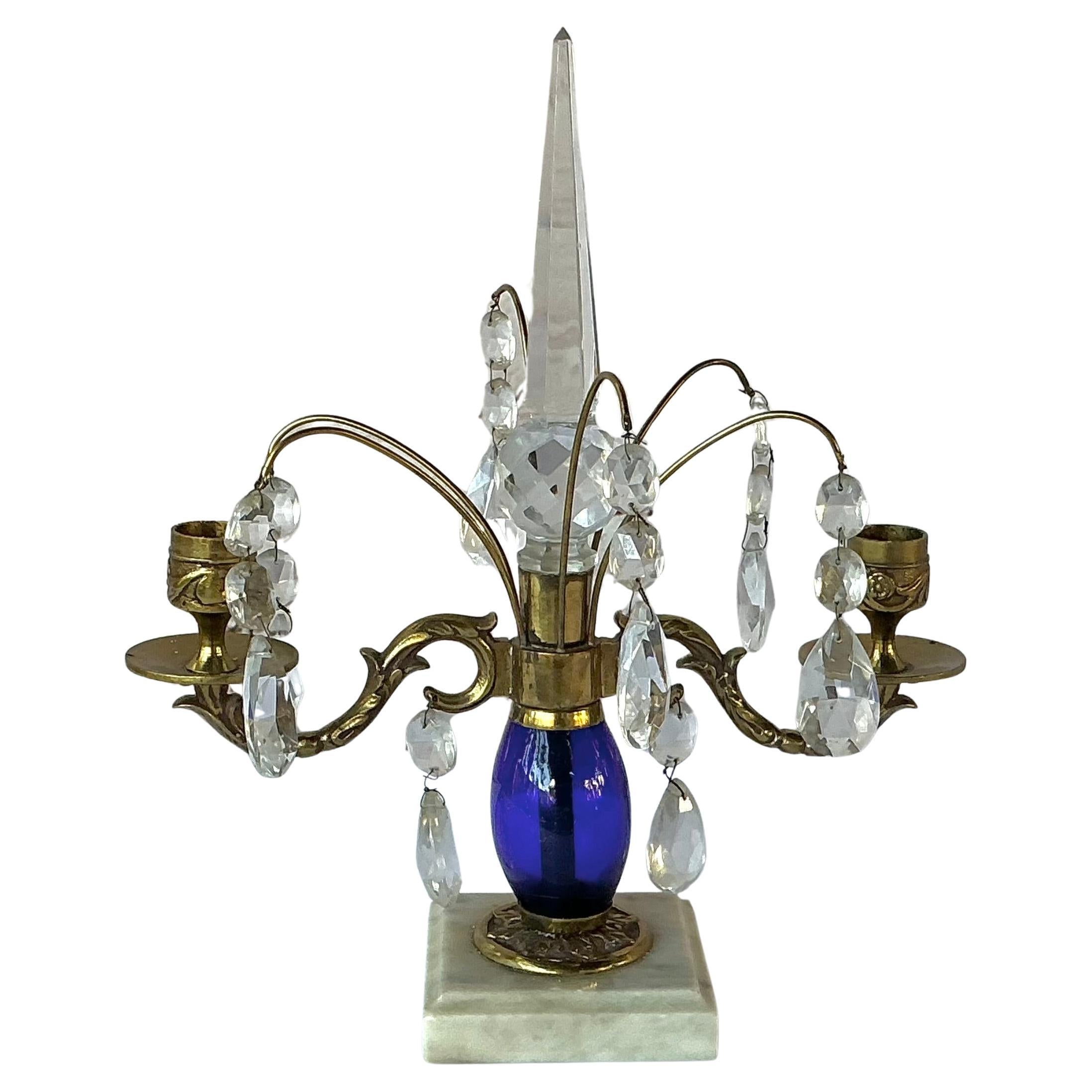 Coppia di girandole svedesi blu cobalto in vendita 4