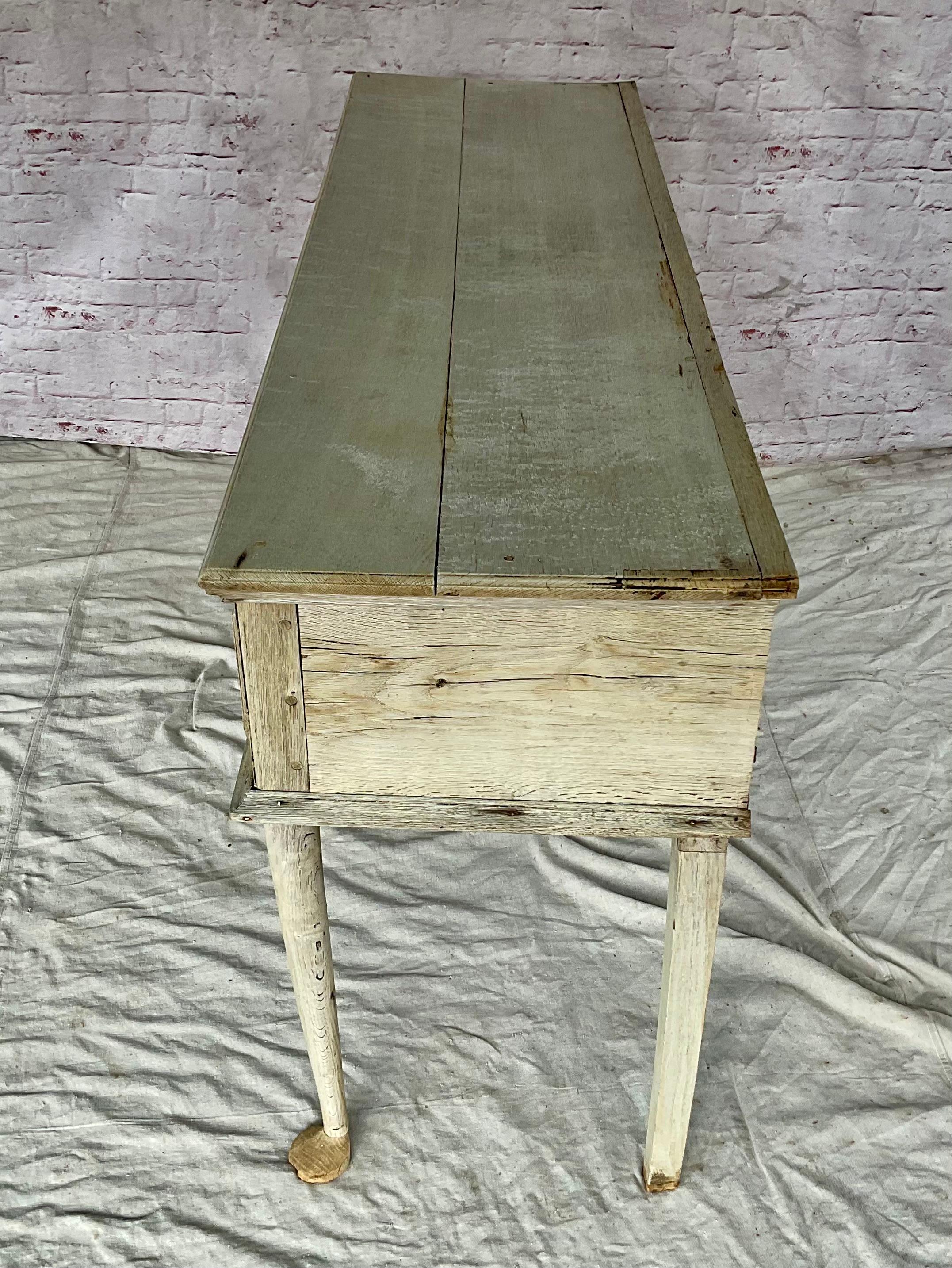 George III English Bleached Oak Dresser / Sideboard For Sale 4