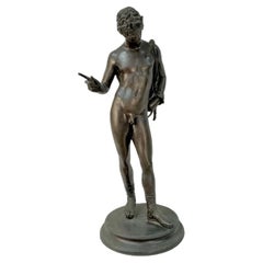 Grand Tour Bronze Sculpture Of Narcissus Italian 19th Century