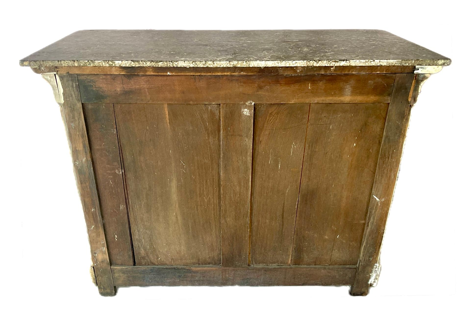 French Empire Painted Commode With Marble Top For Sale 1