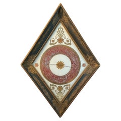 Barometro francese in legno dorato Verre Eglomise