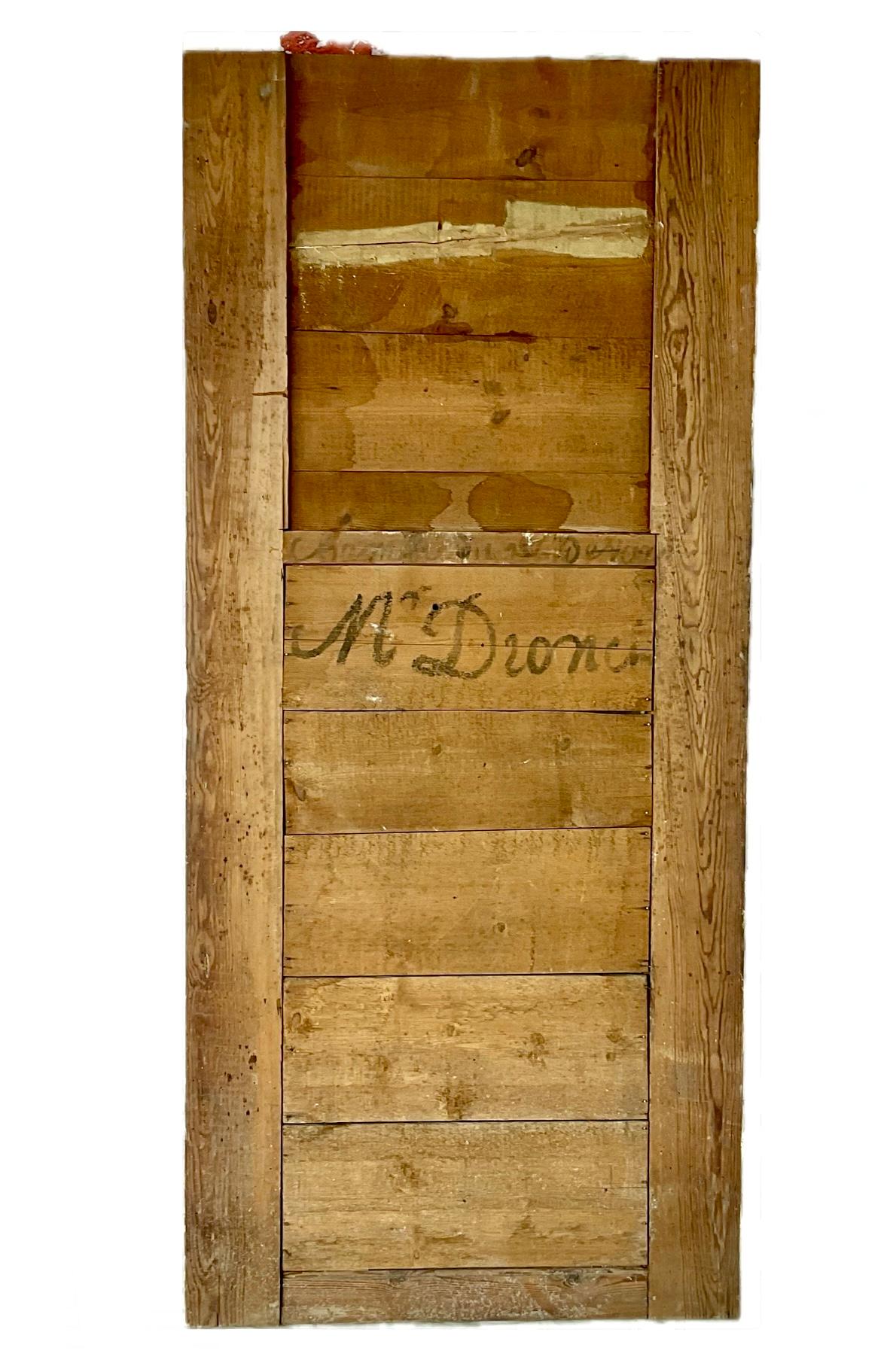 Specchio Trumeau dipinto in Francia e in legno d'orato In condizioni buone in vendita a Bradenton, FL