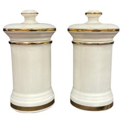 Pair of Vintage Apothecary/Pharmacy Jars with Lids