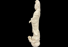 Chinese Blanc-de-Chine Porcelain Figure of Guanyin