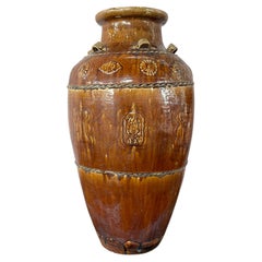 Southeast Asian Qing Martaban Ware Storage Jar