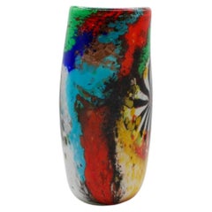 Dino Martens Oriente Murano Art Glass Vase for Aureliano Toso, 1950s