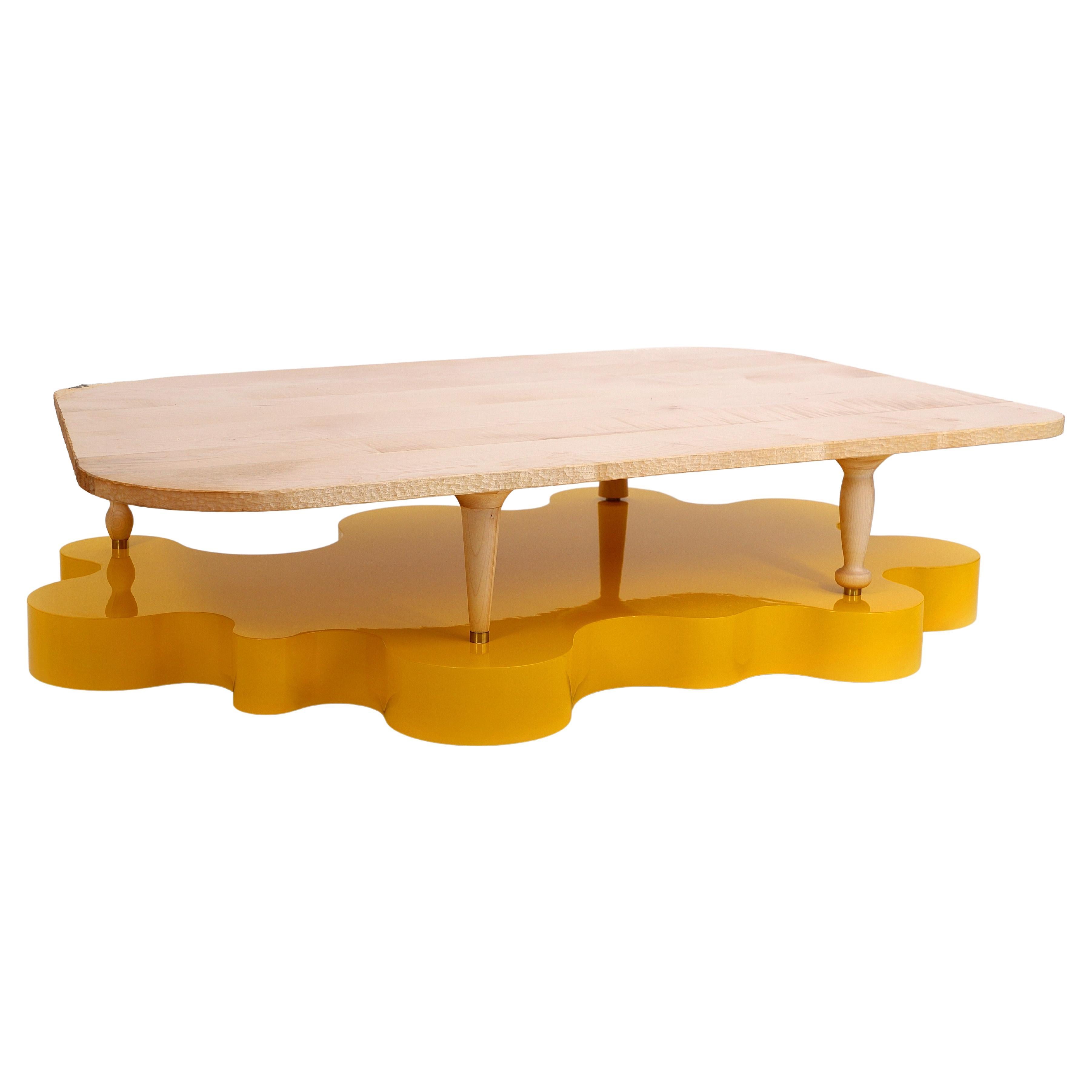 " Formes jaunes " table basse en vente