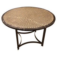 Mosaic table, iron foot, 1960, unique piece