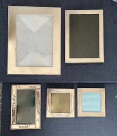 Sammlung von Vintage-Bilderrahmen aus Sterlingsilber von Tiffany & Co., 20. Jahrhundert.