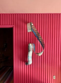 Large hand-painted aluminum wall-mount sculpture, signed by artist, 2018