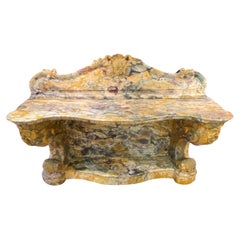 French Ormolu Mounted Breche d'Alep Marble Console Table