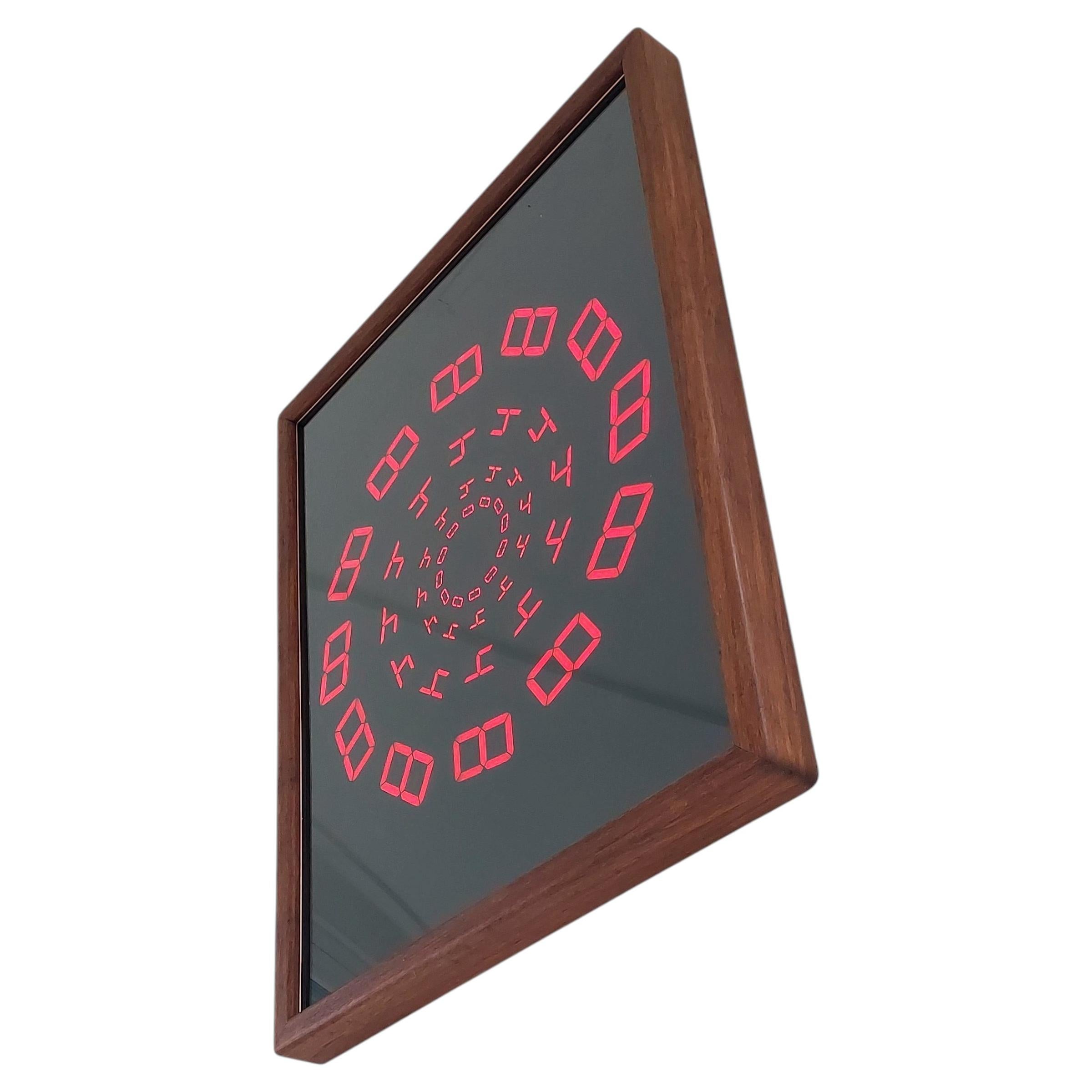 "Timewarp" continuously changing wall-mounted artwork.