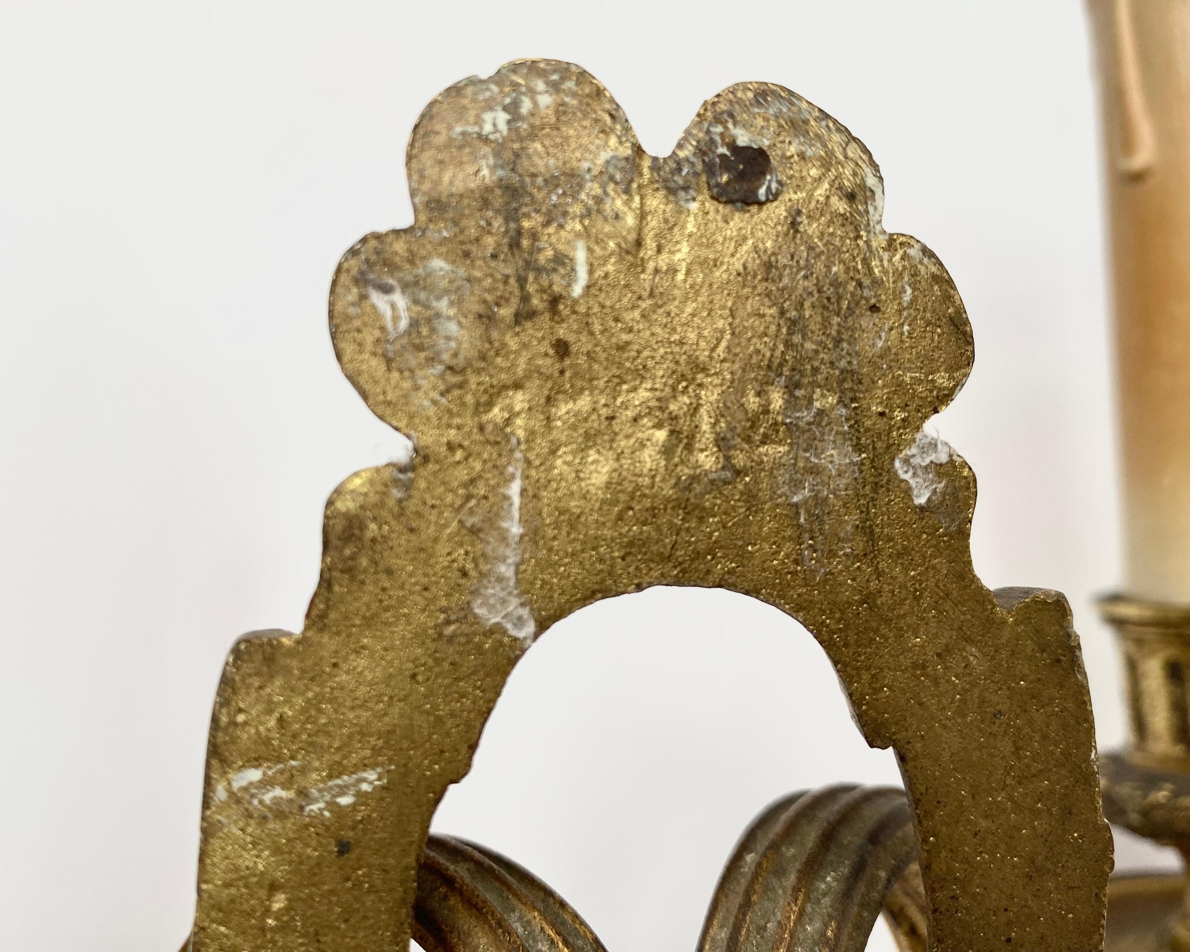 Aplique Antique French Bronce Aplique Luis XVI/Neoclásico Siglo XIX en venta 2