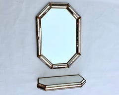 Exquisites spanisches Spiegel- und Konsolentisch-Set im Vintage-Stil – venezianischer Stil (1988)