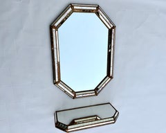 Exquisites spanisches Spiegel- und Konsolentisch-Set im Vintage-Stil – venezianischer Stil (1988)