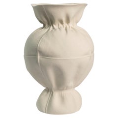 En stock, jarrón escultural de porcelana Kawa 24, con forma cónica, recipiente de cerámica, de líneas orgánicas