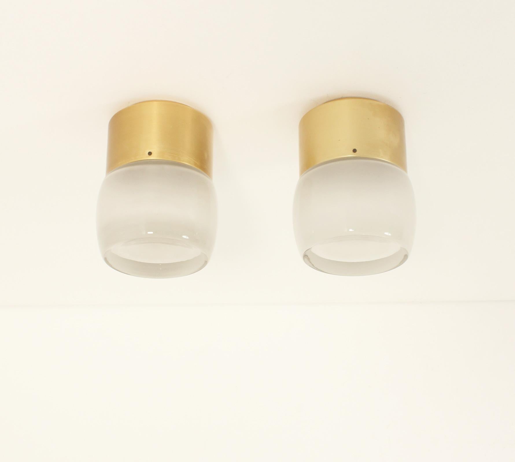 Set of Four Flush Mounts by Staff Leuchten, Germany, 1960's For Sale 1