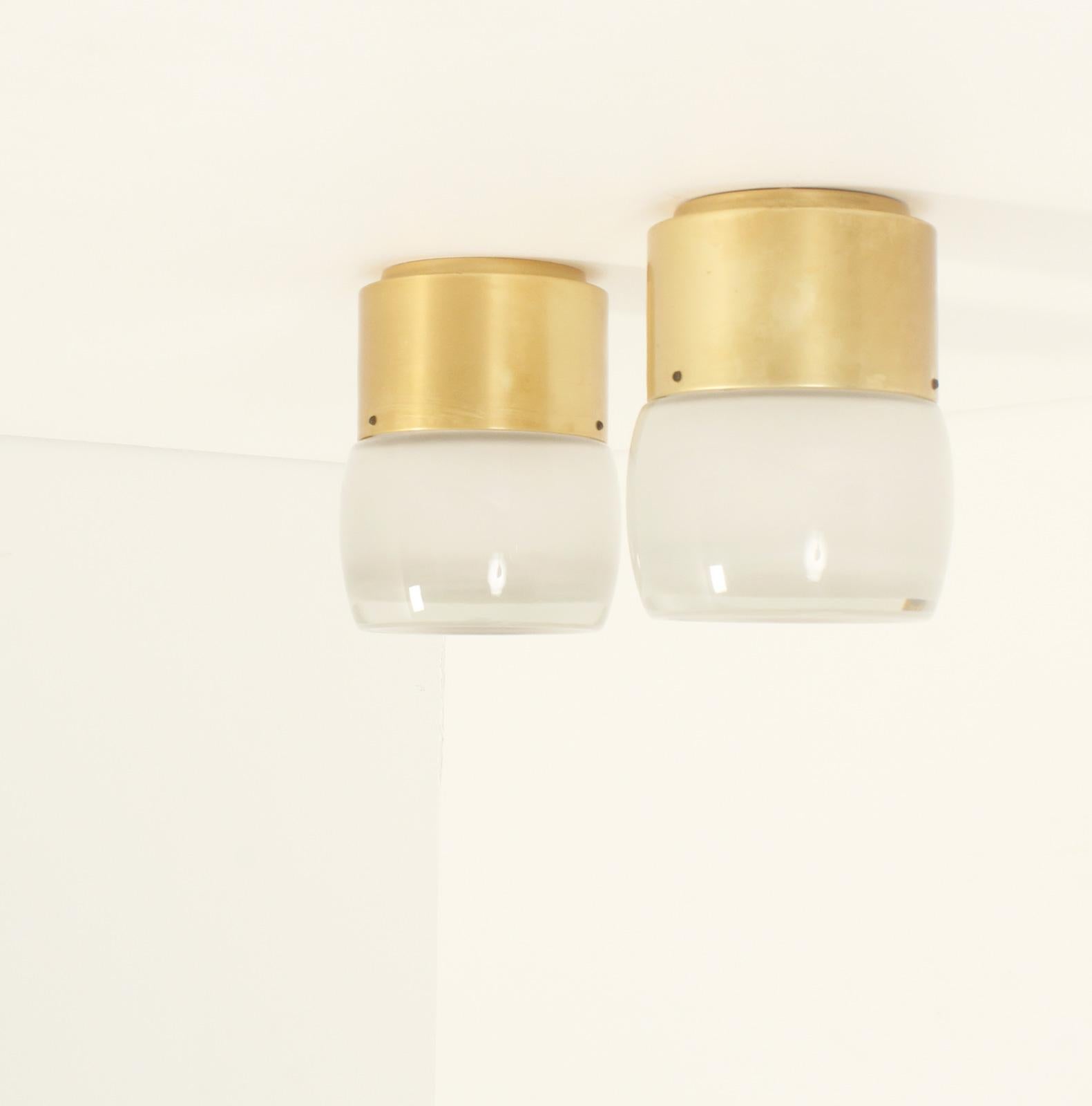Set of Four Flush Mounts by Staff Leuchten, Germany, 1960's For Sale 2