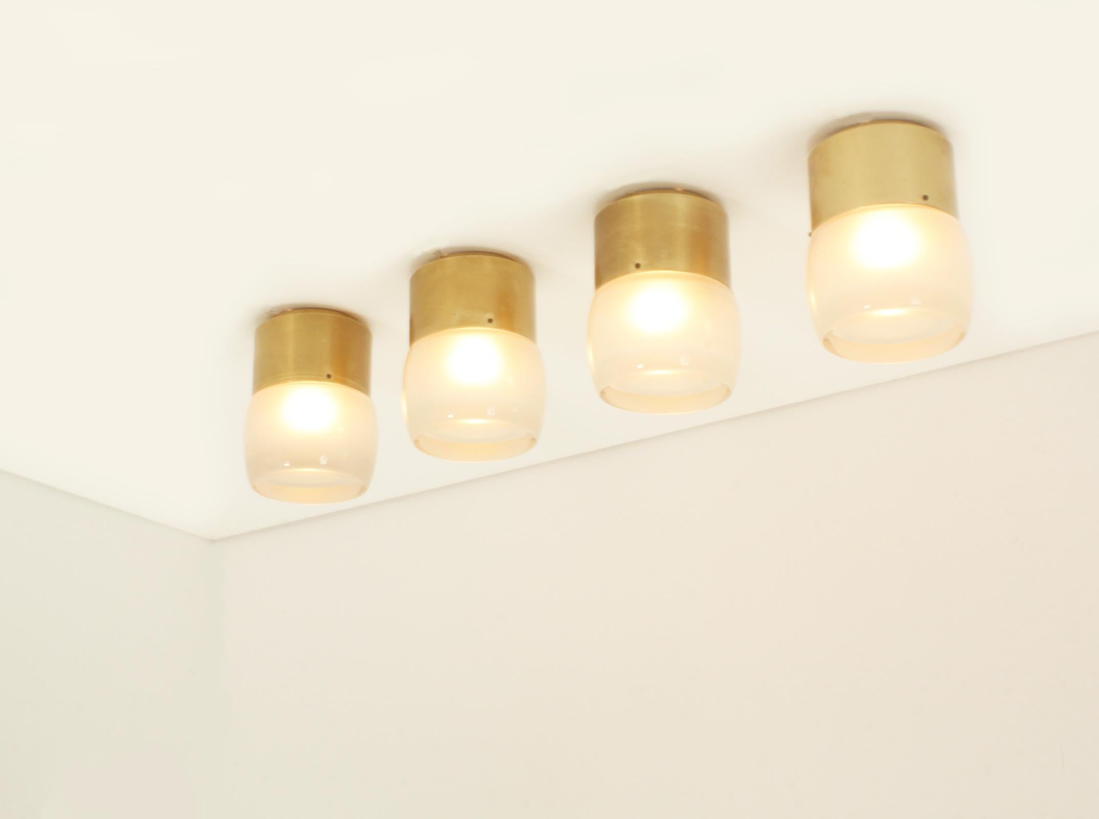 Set of Four Flush Mounts by Staff Leuchten, Germany, 1960's For Sale 10