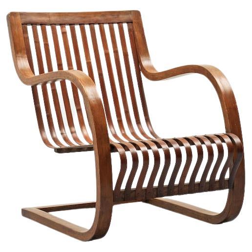 Rare bamboo Lounge Chair by Ubunji Kidokoro