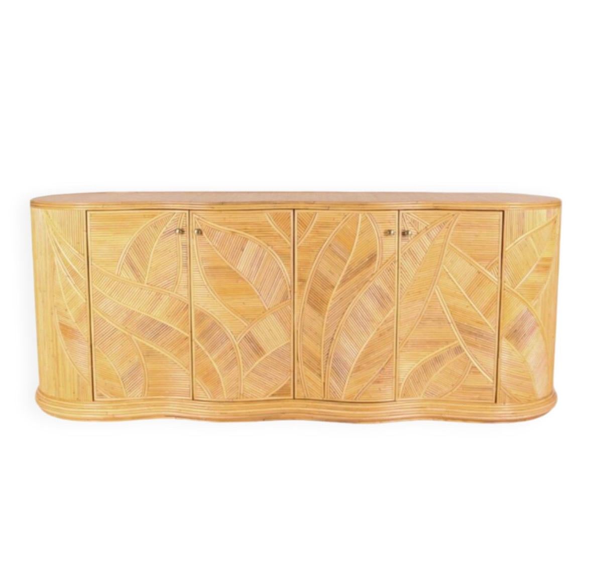Pair of rattan �« coconut tree/ palm tree » sconces 14