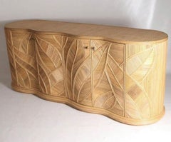 Gran aparador "follajes" de ratán