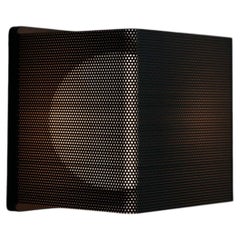 Applique da parete Veil, metallo traforato in stile moderno, globo in vetro