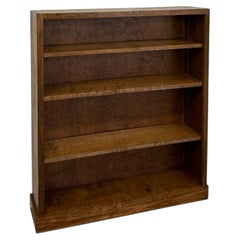 Étagère à livres vintage de style « Mid-Century Modern » en bois teinté, à hauteur réglable…