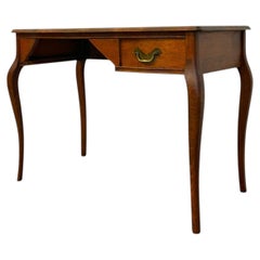 Antique Tiger Oak Writing Desk with Cabriole Legs – John Stengel & Co.