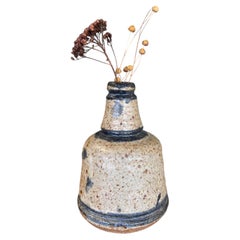 Signed Vintage Studio Pottery Vase by Matay, Hand Thrown Stoneware.