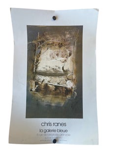 Chris Ranes 1980 French Exhibition Poster Featuring"Space-Time II" (1979).