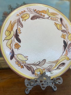 Vintage German Blumenthal Schälchen Hand-Painted Ceramic Plate.